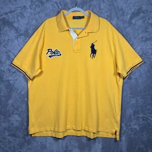 Polo Ralph Lauren Big Pony Yellow Polo Shirt Men’s Size 2XB 2G